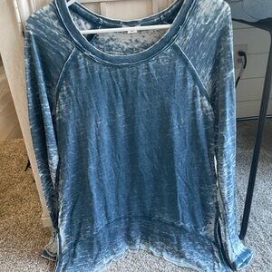Blue Tie-Dye Women's Top